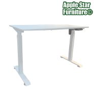 (AS-A2043WHE-1206) Adjustable White Gaming Desk for Ultimate Comfort and Style