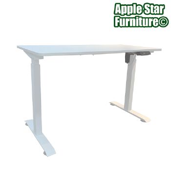(AS-A2043WHE-1206) Adjustable White Gaming Desk for Ultimate Comfort and Style