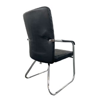 (AS-D2864) Leather Black High Back Conference Massage Computer Gaming Metal Fixed Home Furniture Office Chair