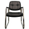 (AS-D2867) Visitor Black Leather Gaming Conference Wooden Home Chair Modern Office Furniture