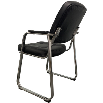 (AS-D2867) Visitor Black Leather Gaming Conference Wooden Home Chair Modern Office Furniture