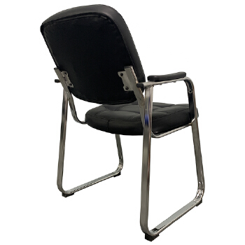(AS-D2867) Visitor Black Leather Gaming Conference Wooden Home Chair Modern Office Furniture