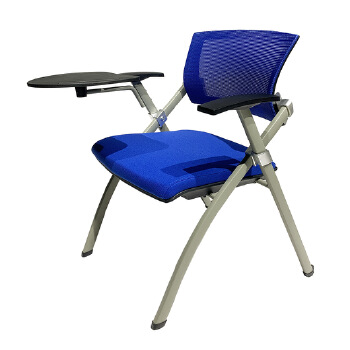 (AS-A2143P-Blue Mesh Fabric) Lightweight Portable Folding Chair for Events and Training Sessions