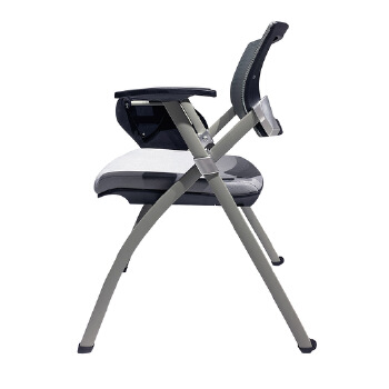 (AS-A2143P-Grey Mesh Fabric)Lightweight Portable Folding Chair for Events and Training Sessions