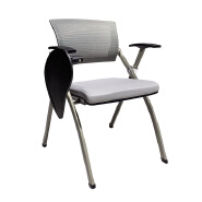 (AS-A2143P-Grey Mesh Fabric)Lightweight Portable Folding Chair for Events and Training Sessions