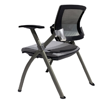 (AS-A2143P-Grey Mesh Fabric)Lightweight Portable Folding Chair for Events and Training Sessions