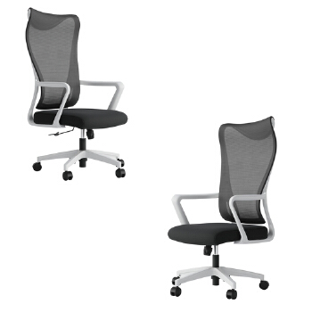 (AS-B2134C-WH) Modern Wholesale Luxury School Gaming Plastic Home Furniture Office Chair