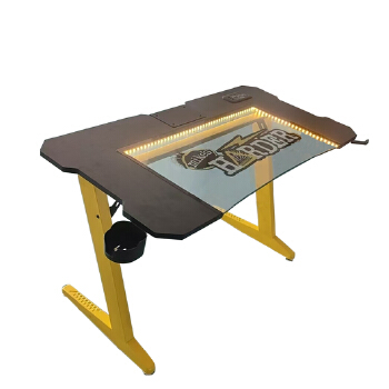 (AS-A2008R-1206) Stylish Gaming Desk with Cable Management and RGB Lighting