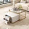 Living room mdf gold side table coffee table set