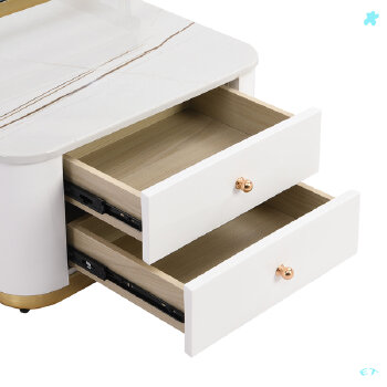 Living room mdf gold side table coffee table set