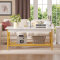 CF001 Gold mdf steel living room coffee table