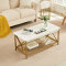 CF001 Gold mdf steel living room coffee table