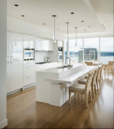 Stayone lacquer kitchen cabinet with door panel