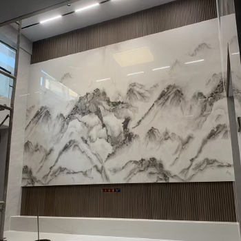 Bamboo Charcoal Wood Fiber Wall Board Interior Decor Marble Grain Wood Veneer Wall Panels Carbon Crystal Plate