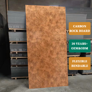 Wholesale Modern WPC Wall Panel High Quality Carbon Rock Board Waterproof and Soundproof Plastic for Quick House Decoration
