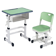 Adjustable School Desks and Chairs Set for Primary and Secondary Students - Suitable for Schools, Training Institutions, Children's Tutoring and Cram Schools
