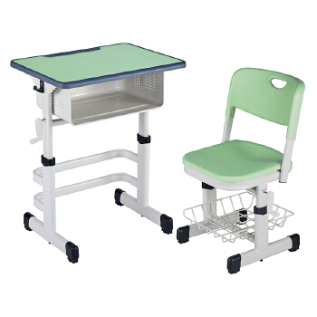 Adjustable School Desks and Chairs Set for Primary and Secondary Students - Suitable for Schools, Training Institutions, Children's Tutoring and Cram Schools