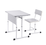 Wholesale of School Desks and Chairs for Foreign Trade - Tutoring Class Training Learning Desks, Single Adjustable Study Desk Sets for Primary and Secondary Students