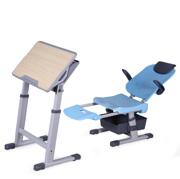 Adjustable Multifunctional School Desks and Chairs for Primary and Secondary School Students - Can Be Reclined for Lunch Breaks, Suitable for School Learning