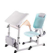 Reclining School Desks and Chairs for Primary and Secondary School Students - Adjustable, Height-Adjustable, Multifunctional Desks for School Study and Lunch Breaks