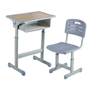 Single Adjustable School Desks and Chairs for Primary and Secondary Students - Thickened, Suitable for High School Students, Children's Learning in Schools