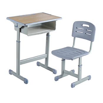 Single Adjustable School Desks and Chairs for Primary and Secondary Students - Thickened, Suitable for High School Students, Children's Learning in Schools