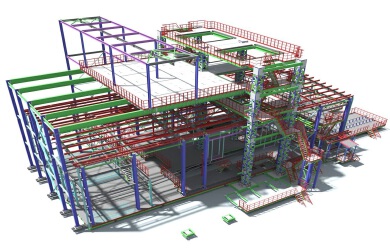 Proposed Steel Project of a  commercial complex building 