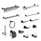Bathroom accessories set