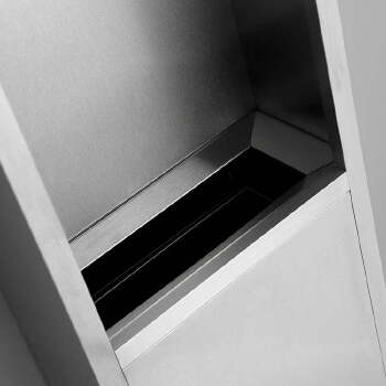 Commercial Stainless Steel Wall Mount Combination Waste Bin Toilet Hand Paper Towel Dispenser for Bathroom Use Factory Product