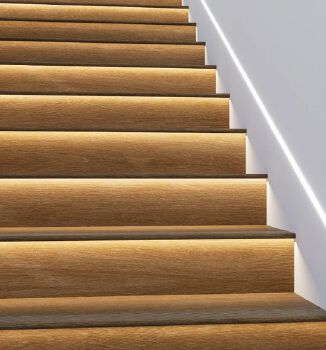 Porcelain Wooden grain staircase