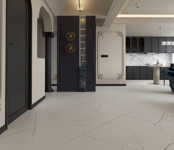 HM89R 1200*2700mm Marble-like tiles, Baikal White