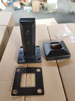Modern 2205 Stainless Steel Black Spigot for Villas Glass Railing Balustrades