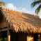Traditional PVC Artificial Palm Thatch Rolls for Outdoor Use for Tiki Bar Hut Roof Garden Patio Umbrella Party Fence Duck Boat