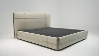 Bespoke Nubuck Leather King-Size Bed 2025721-2