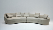 Customizable Genuine Leather Multi-Seater Sofa