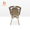 All Weather Aluminum Wicker Furniture Outdoor Patio Garden Balcony Cafe Traditional Hotel Park French Wicker Bistro Chairs