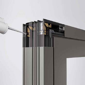 Broken bridge aluminum alloy casement window