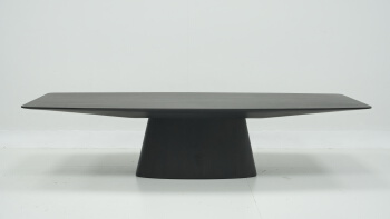 Smoked Solid Wood Extra Long Dining Table, 2800x1000x750mm