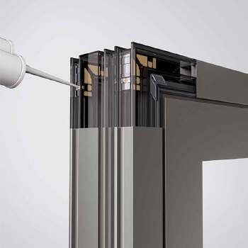 Double-layer Insulating Glass Broken bridge aluminum alloy casement window