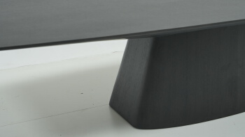 Smoked Solid Wood Extra Long Dining Table, 2800x1000x750mm
