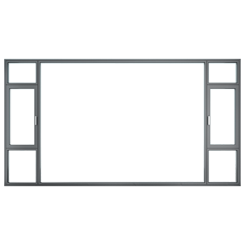 Broken bridge aluminum alloy casement window
