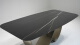 Modern Metal-Base Marble Dining Table | Custom Sizes Available