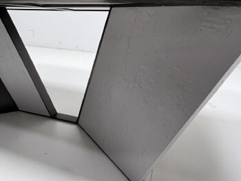 Natural Marble Dining Table with Wood Base | Custom Sizes