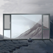 Low-E aluminum alloy casement window