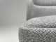 Fabric Upholstered Solid White Ash Dining Chair