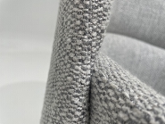 Fabric Upholstered Solid White Ash Dining Chair