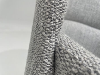 Fabric Upholstered Solid White Ash Dining Chair