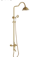 high quality shower room golden shower sets taps accessires