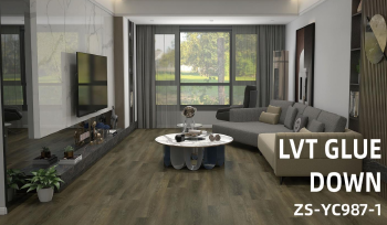 LVT GLUE WOMN SPC Flooring