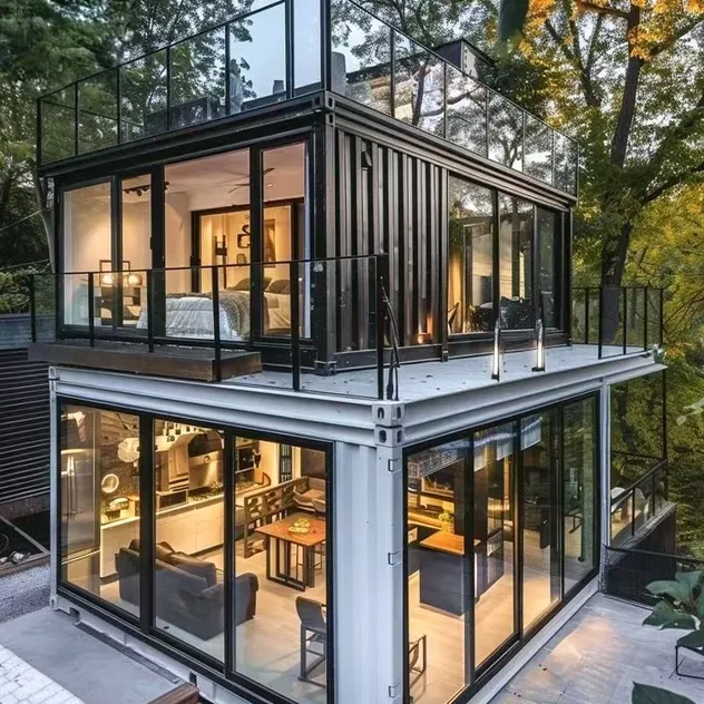 Spacious Modern Prefab Heavy Steel Structure Villa for Suburban Family Life